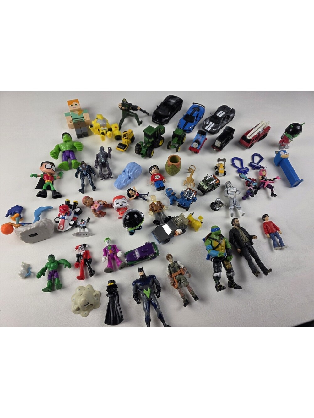 Huge Value Action Figure Lot ~ Star Wars Batman Rock Grimes Ertl TMNT & More